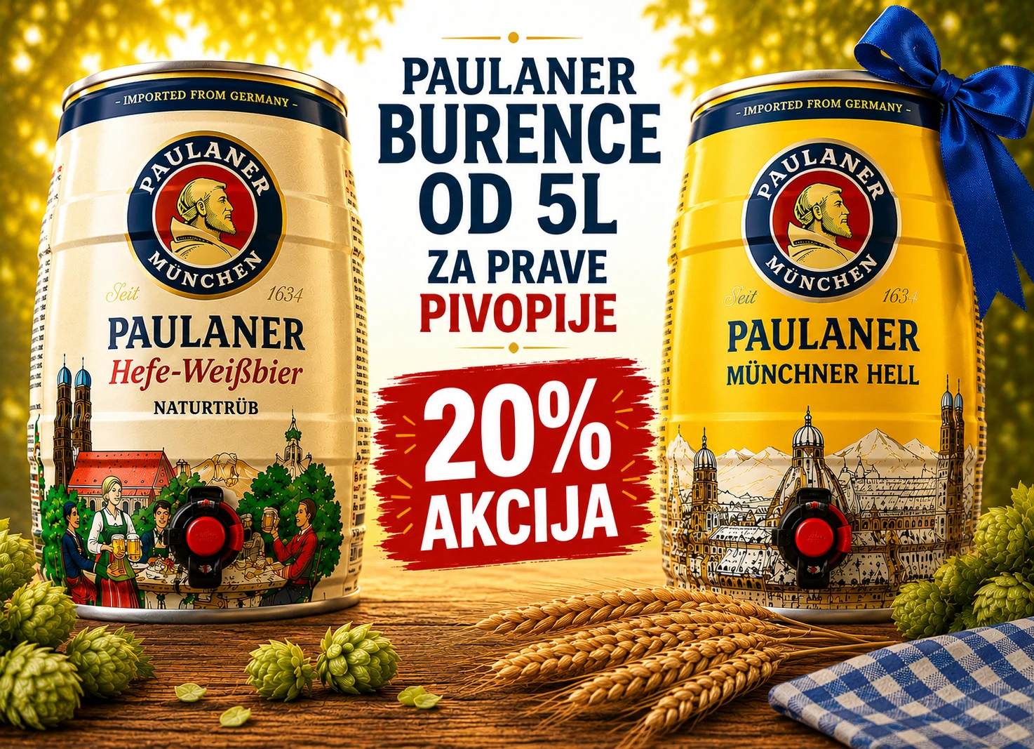 Paulaner burence 5L – 20% akcija