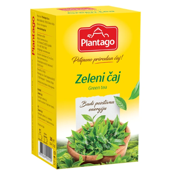 Čaj Plantago Zeleni sa Limunom i đumbirom  30g