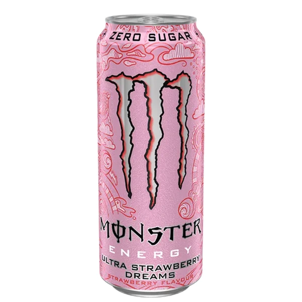 Energetsko piće Zero Sugar Monster Ultra Strawberry Dreams 0,5l