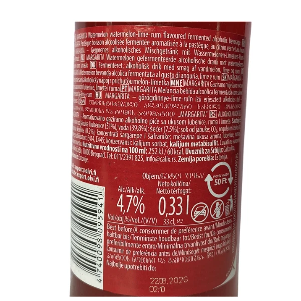 Koktel Margarita flaša 0,33l