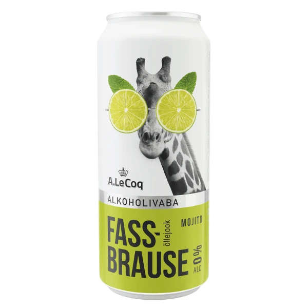Pivo Bezalkoholno Fassbrause Mojito 0% 0,5l lim