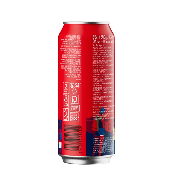 Pivo Estrella Damm 0,5l can