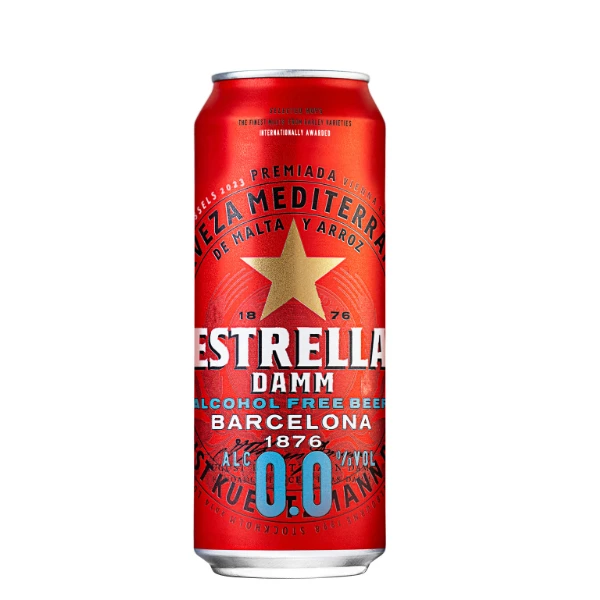 Pivo Estrella Damm Alcohol Free 0 % 0,5l can