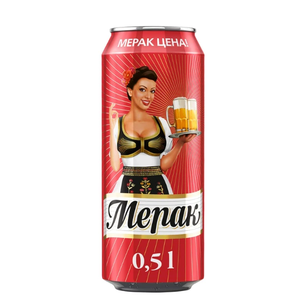 Pivo Merak 0,5l CAN