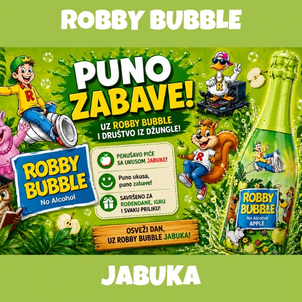 Robby Bubble Jabuka 0,75l