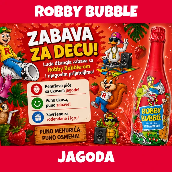 Robby Bubble Jagoda 0,75l