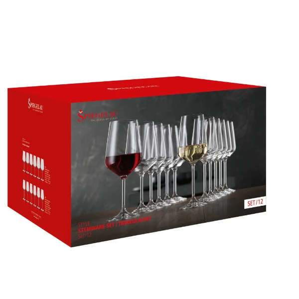 Set of 12 Spiegelau Style Red Wine Glasses