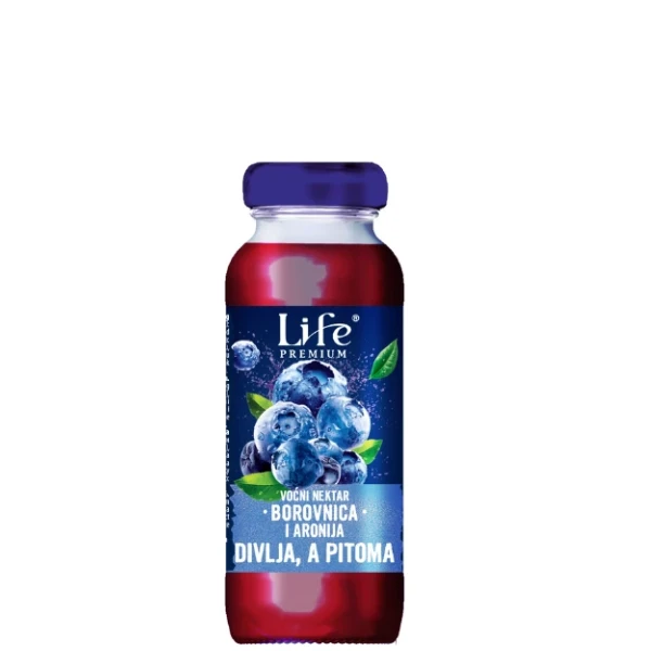 Sok Life Premium Nektar Borovnica i Aronija 0,2l fl.