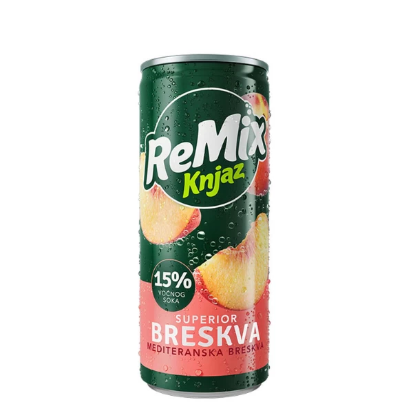 Sok Remix Knjaz Superior Breskva 0,33l