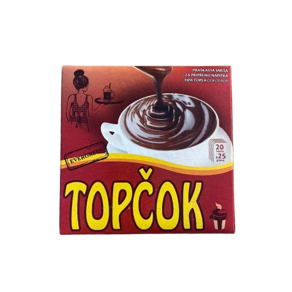 Topla čokolada TopČok crna 20 kom