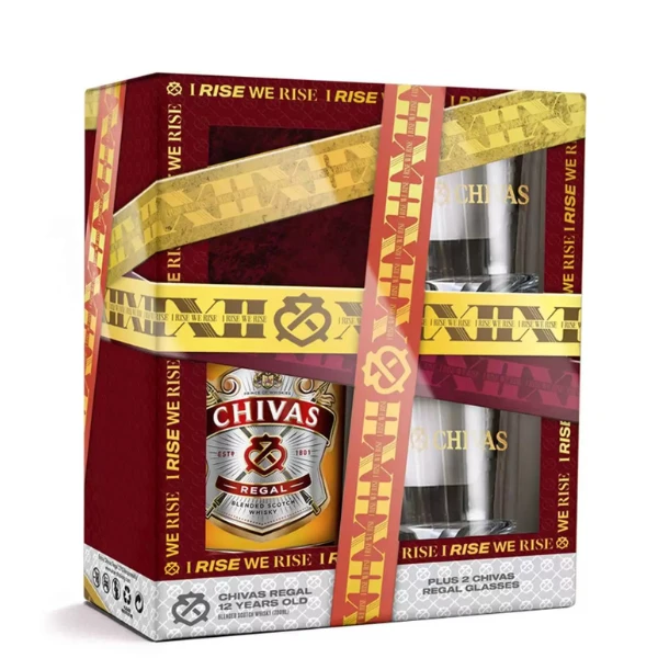 Viski Chivas Regal + 2 čaše 