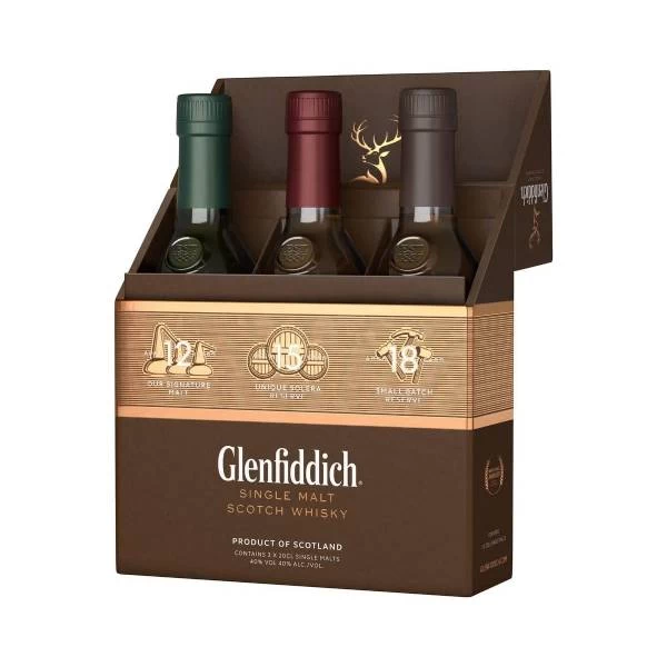 Viski Glenfiddich Mix Pack 3x0,2