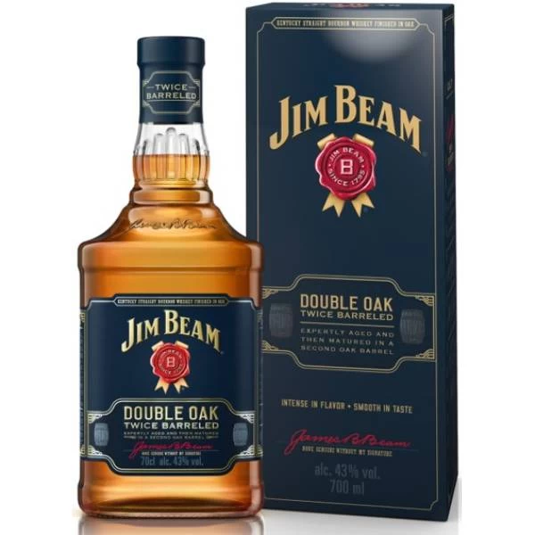 Viski Jim Beam Double Oak - flaša u poklon kutiji 