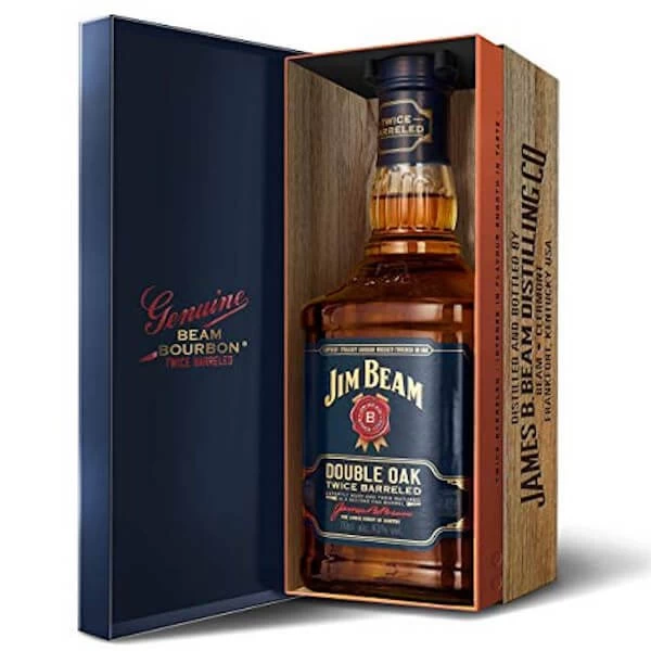 Viski Jim Beam Double Oak - flaša u poklon kutiji 