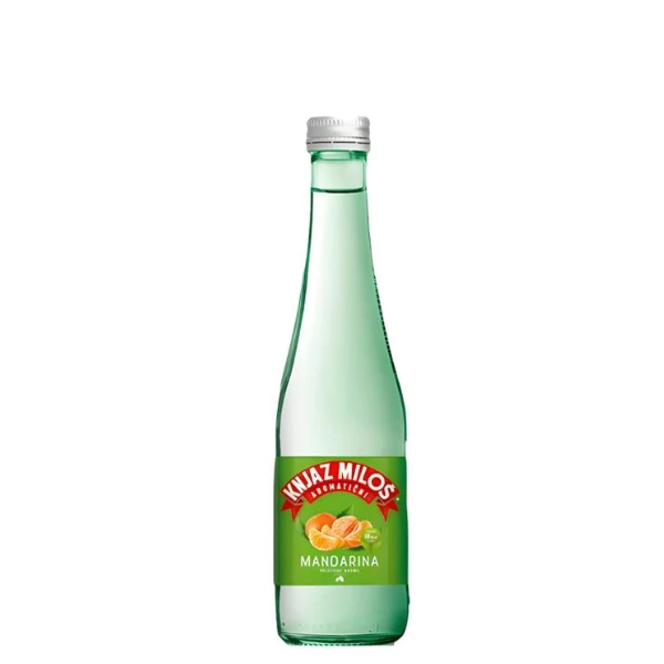 Voda Gaz. Knjaz Miloš Aromatična Mandarina 0,33l FL