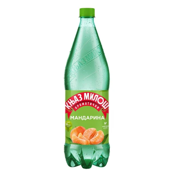Voda Gaz. Knjaz Miloš Aromatična Mandarina 1,25l PET