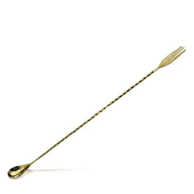 Barska kašika-viljuška Trident 40 cm bronzana boja 