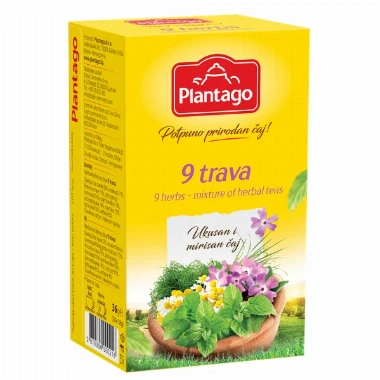 Čaj Plantago 9 trava 30g