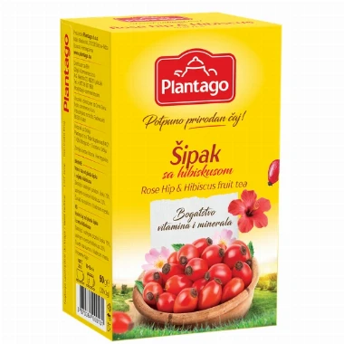 Čaj Plantago Šipak sa hibiskusom 60g