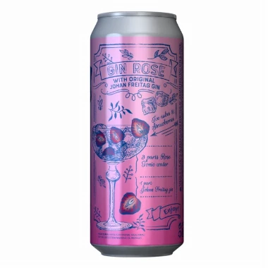 Gin Tonic Johan Freitag Rose (Džin Tonik) 0,5l