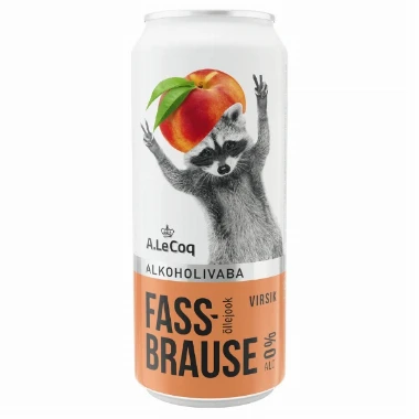 Pivo Bezalkoholno Fassbrause Breskva 0%, 05l lim
