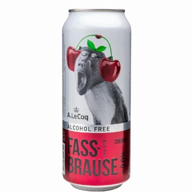 Pivo Bezalkoholno Fassbrause Višnja 0% 0,5l lim