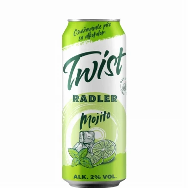 Pivo Radler Twist Mojito 0,5l CAN
