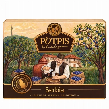 Potpis Belgrade – Poklon set voćnih rakija 4x0,04l