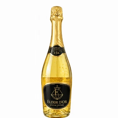 Penušavo piće Elixir D’Or Special Edition 23K sa zlatnim listićima 