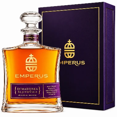 Rakija Emperus Premium Šumadijska Šljivovica  sert.geoporekla  0,5l