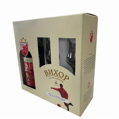 Rakija Ognjena Zvezda Vihor – 5 godina + 2 čaše 0,7l