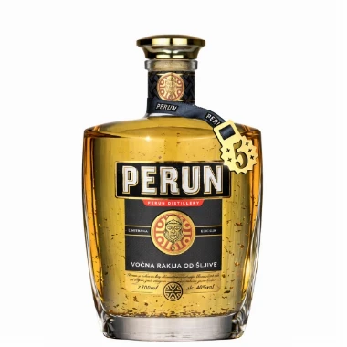 Rakija Perun Šljiva Petica sa zlatnim listićima 0,7l