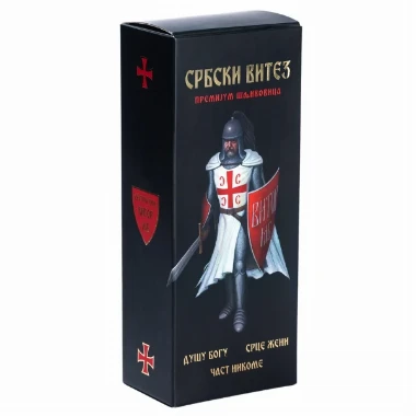 Rakija Srbski Vitez 0,7l – poklon pakovanje
