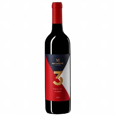 Vino Matijašević Tri doline Merlot 