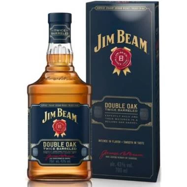 Viski Jim Beam Double Oak -flaša u poklon kutiji