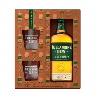 Viski Tullamore Dew 0,7l glass pack