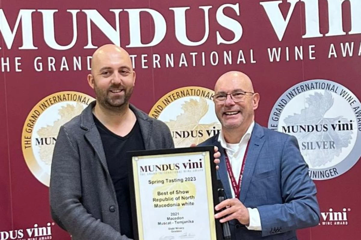 Mundus Vini nagrada vinu Macedon temjanika.