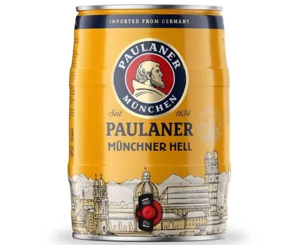 paulaner minhensko svetlo pivo bure